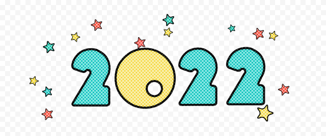 HD Cartoon Clipart 2022 Text Numbers PNG