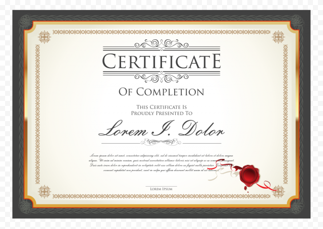 Academic certificate Diploma Graduation ceremony Student, certificate, english, text png