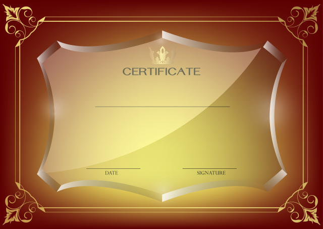 Template Academic certificate, Red Certificate Template, brown and red certificate illustration, text, rectangle, computer Wallpaper png