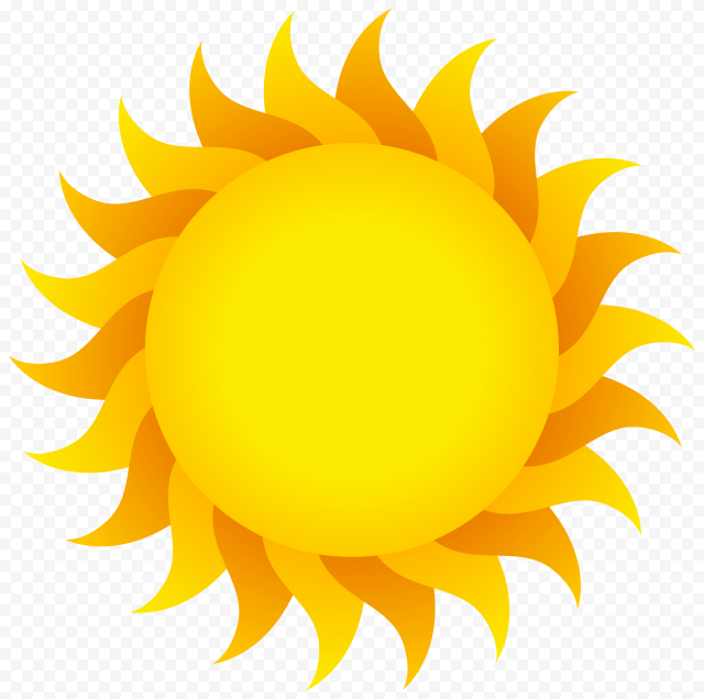 Cartoon Sun PNG Isolated Photos
