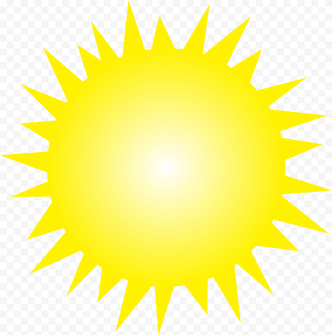 Cartoon Sun PNG Isolated Clipart