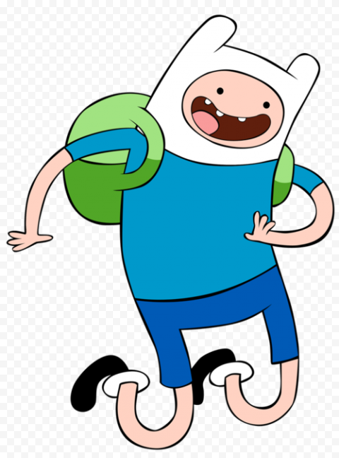 Finn The Human Funny Face Transparent PNG