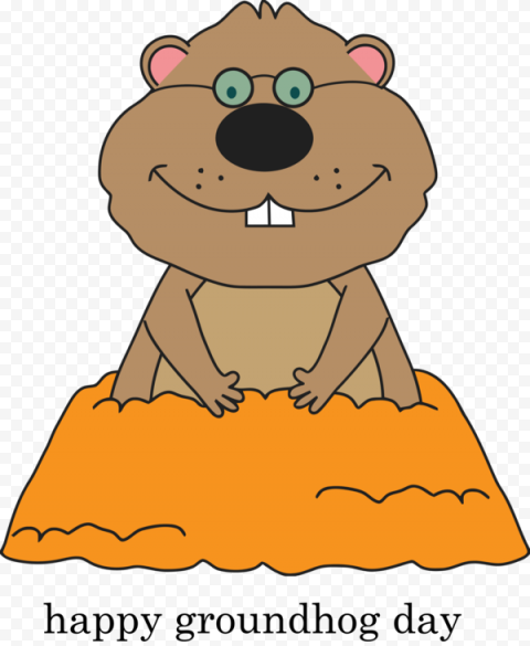 groundhog day cartoon pleased for eve party