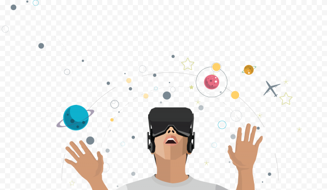 Oculus Rift Virtual reality Immersive video, electronic game, cartoon, immersive Video, girl png