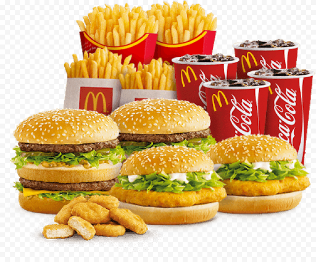 Combo Junk Food PNG Image