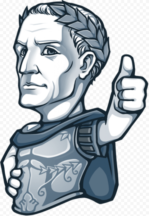 Gaius iulius caesar, thumbs up, png free download