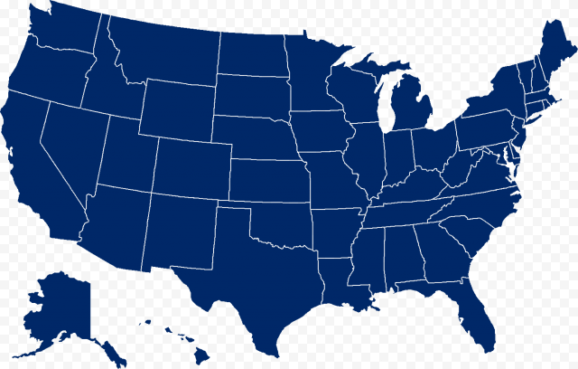USA Map Transparent Background