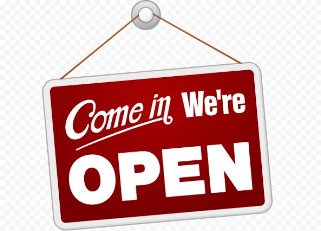 Open Banner PNG Free Download