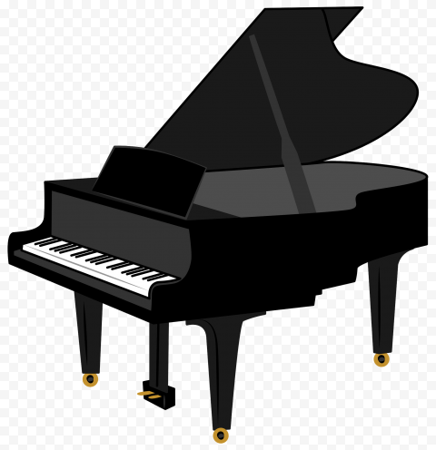 Grand Piano Keyboard Transparent Background