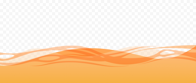Orange Wave PNG Transparent Picture