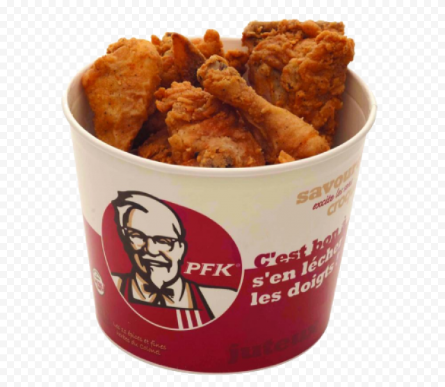 KFC Chicken Bucket PNG Transparent Image