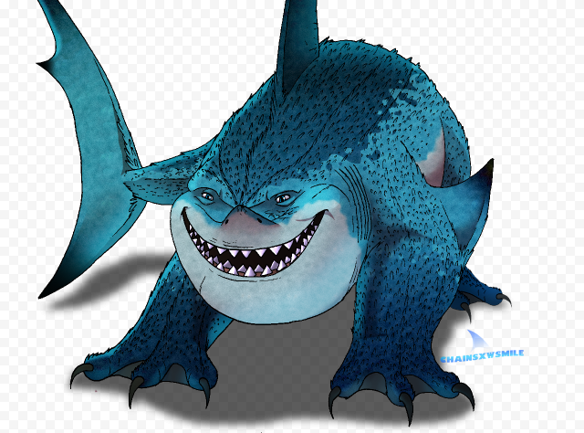 Blue Nemo Shark PNG Free Download