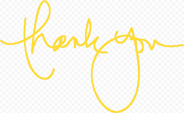 Thank You Calligraphy PNG