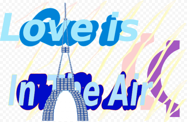 Love Is In The Air Background Isolated PNG