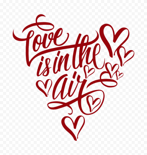 Love Is In The Air PNG Isolated File