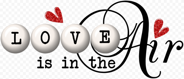 Love Is In The Air Vector PNG Free Download