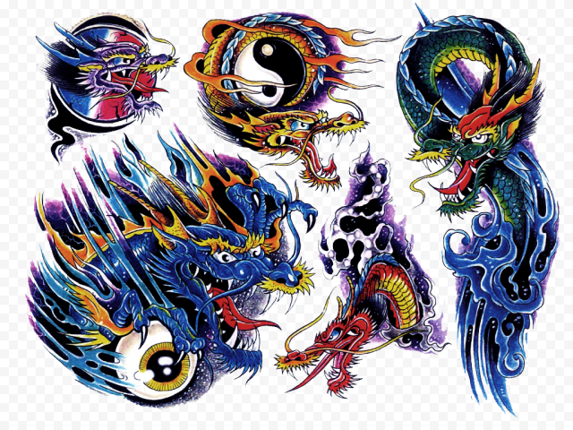 Color Tattoo PNG Clipart
