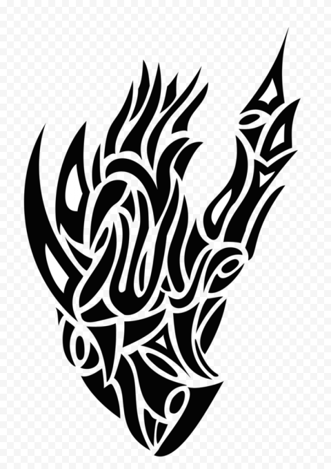 Tribal Heart Tattoo PNG