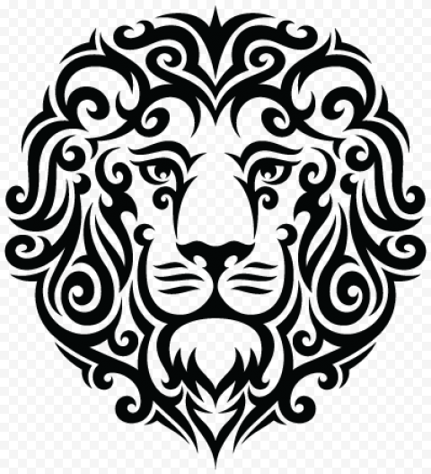 Tribal Leo Lion Tattoo PNG