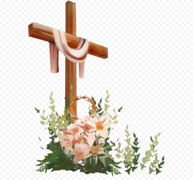 Easter Christian Cross PNG HD