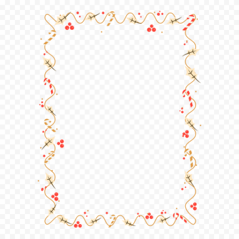 Garland Frame Vector Transparent PNG
