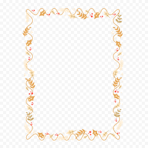 Garland Frame Vector PNG Transparent Image