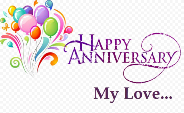 Happy Anniversary PNG Transparent HD Photo