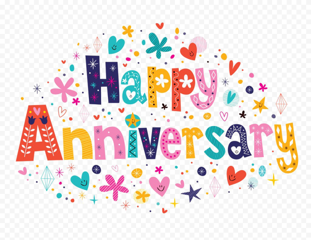 Happy Anniversary PNG Transparent Image