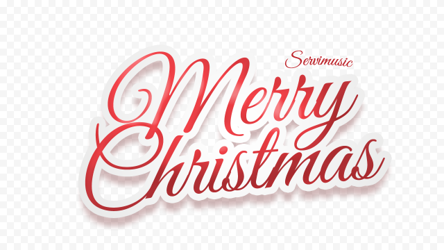Happy Christmas Text PNG File