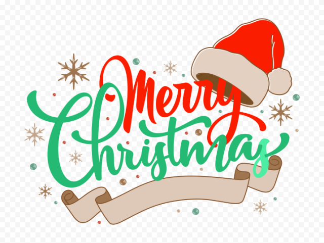 Happy Christmas Text PNG Transparent HD Photo