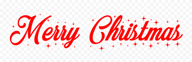 Happy Christmas Text PNG Transparent Picture