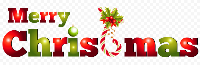 Happy Christmas Text PNG Transparent