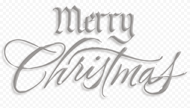 Happy Christmas Text PNG HD