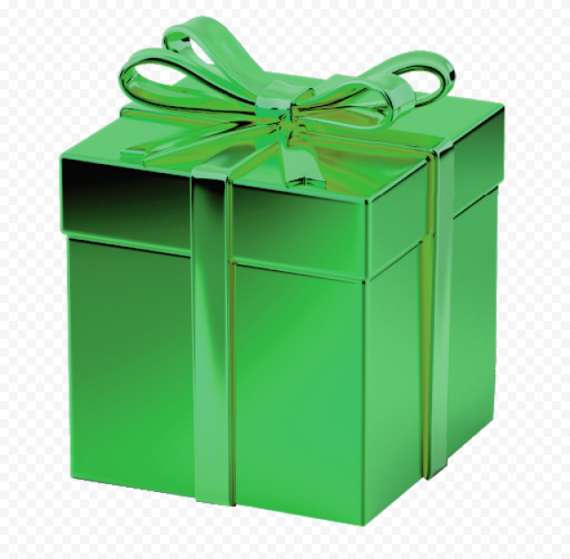 Green Christmas Gift Transparent Images PNG