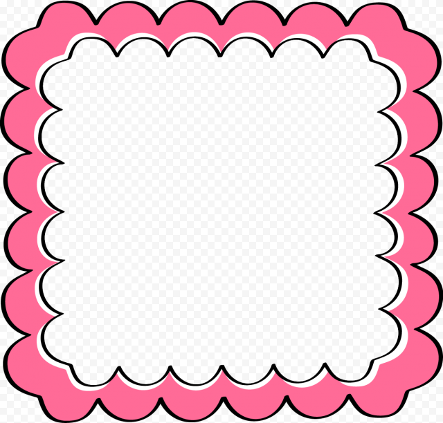 Fuchsia Border Frame PNG Photos