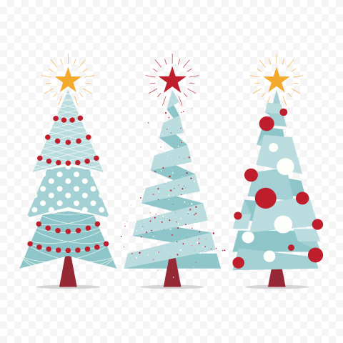 Blue Christmas trees