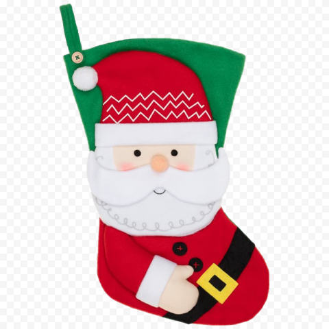 Santa Christmas Stockings PNG Photos
