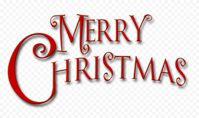 Christmas Text Transparent PNG