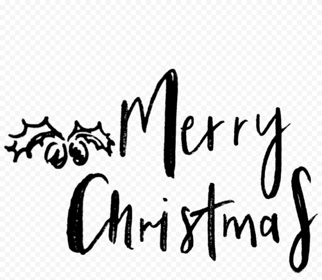 Christmas Word PNG Clipart