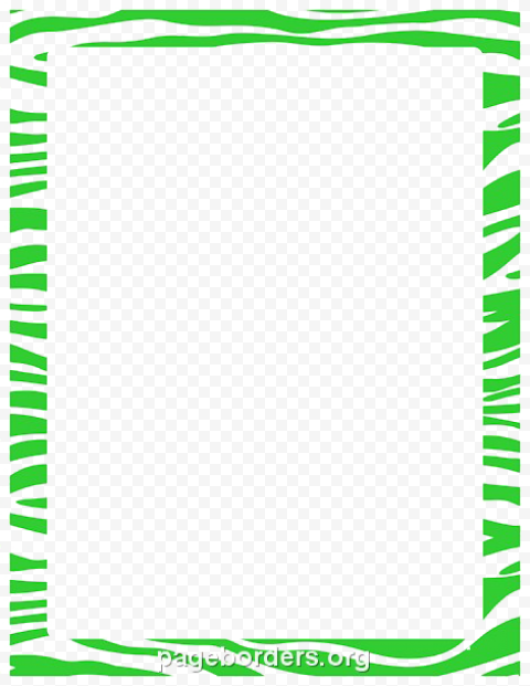 Lime Border Frame PNG Transparent