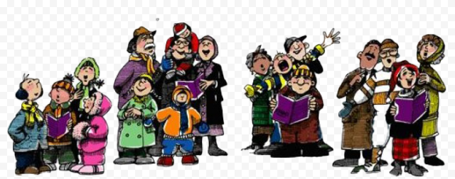 Christmas Caroling PNG File