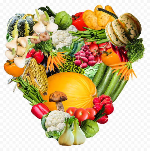 Fresh Heart Vegetables PNG Image
