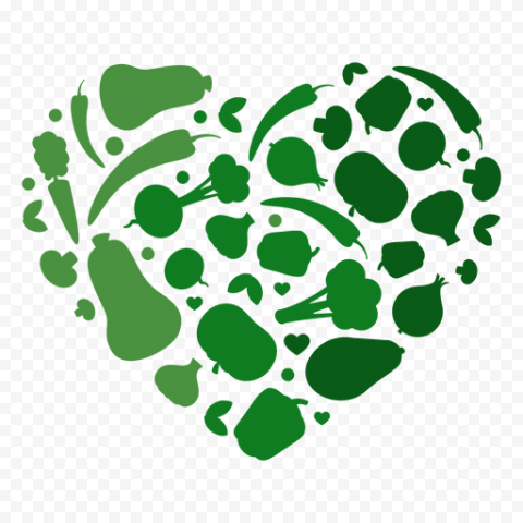 Vector Heart Vegetables PNG Photos