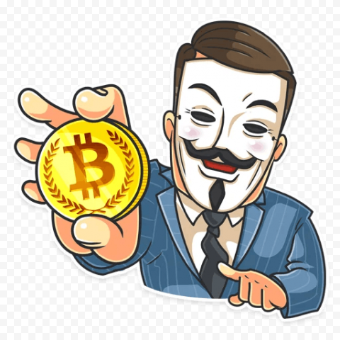Sticker Bitcoin Trader Airdrop Telegram, bitcoin, food, sticker, cartoon