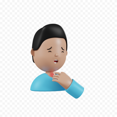Soar, throat, symptoms, diagnosis, patient, covid19, coronavirus, corona, corona virus, Covid 19 3D icon