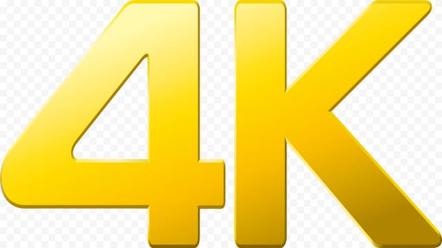 Yellow 4K, 4K resolution Ultra high definition television resolution 1080p, A, television, angle, text