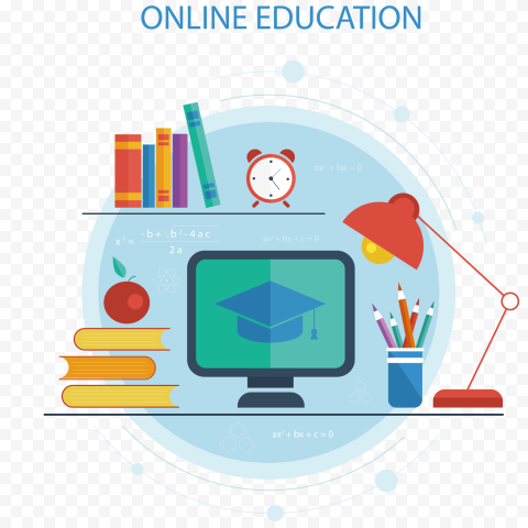 Online Eduction advertisement screenshot, Educational technology Distance education Course, Online education, text, happy Birthday Vector Images, material