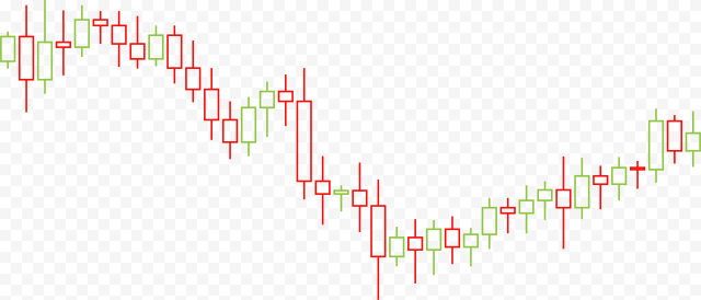 Currency exchange trading backdrop fluctuating candlestick chart illustration