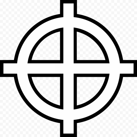 Cross, Celtic Cross, Symbol, Sign, Solar, Black And White