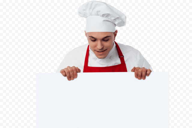 chef holding banner 4809x3200